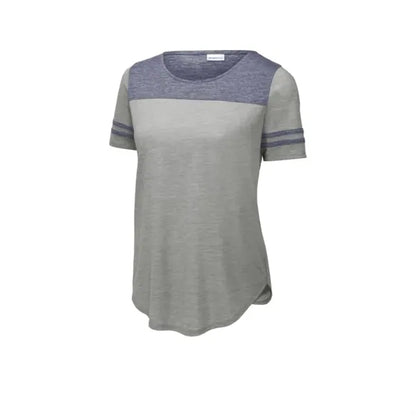 Sport-Tek Women's PosiCharge Tri-Blend Wicking Fan Tee.