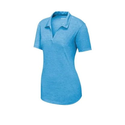 Sport-Tek Women's PosiCharge Tri-Blend Wicking Polo.