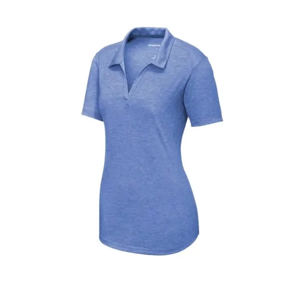 Sport-Tek Women's PosiCharge Tri-Blend Wicking Polo.