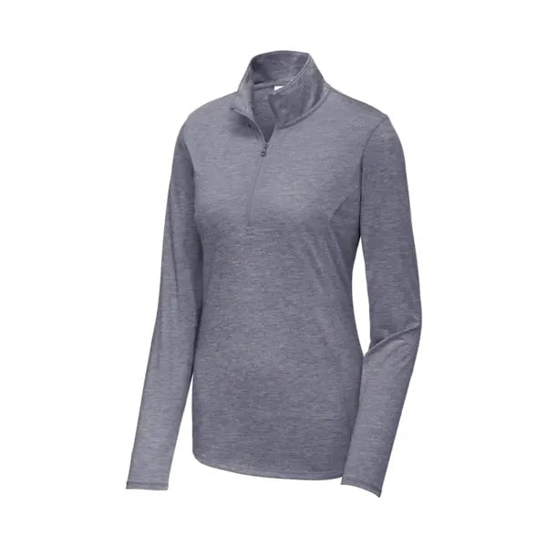 Sport-Tek Women's PosiCharge Tri-Blend Wicking 1/4-Zip Pu...