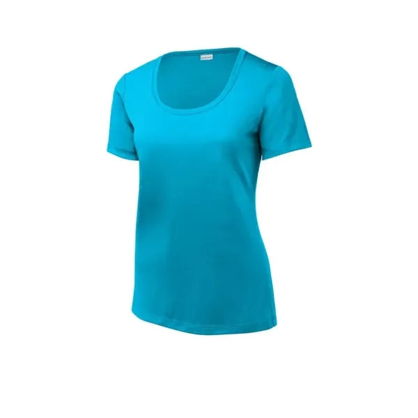 Sport-Tek Women's Posi-UV Pro Scoop Neck Tee.