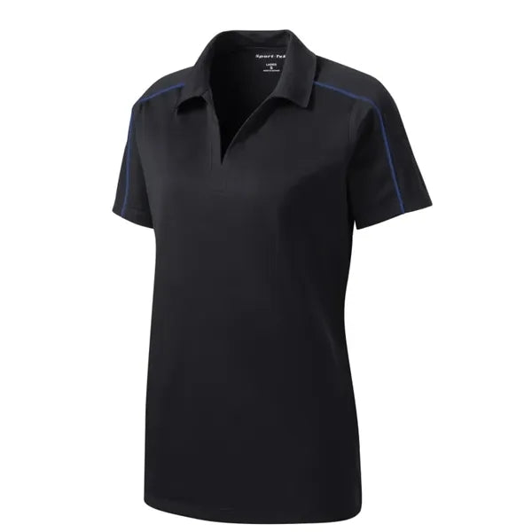 Sport-Tek Women's Micropique Sport-Wick Piped Polo.