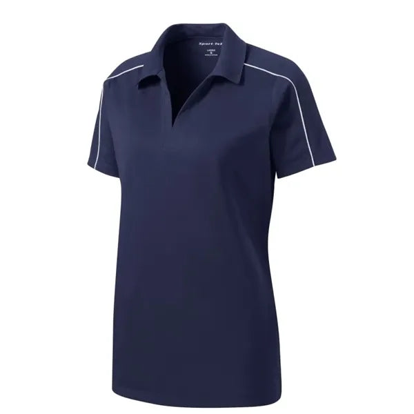 Sport-Tek Women's Micropique Sport-Wick Piped Polo.