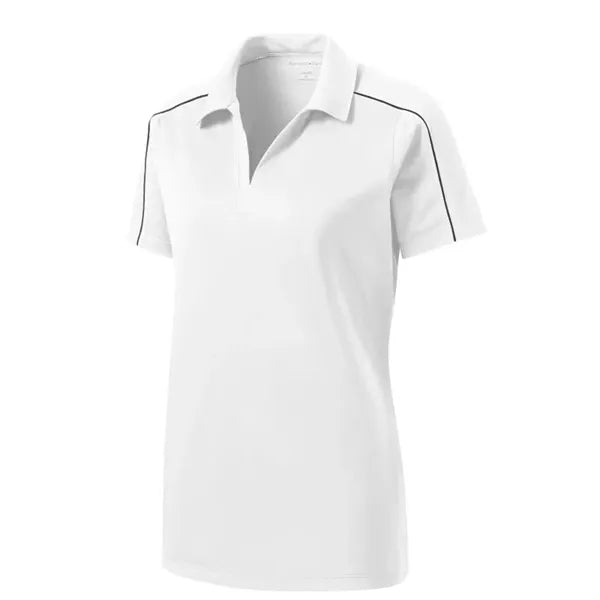 Sport-Tek Women's Micropique Sport-Wick Piped Polo.