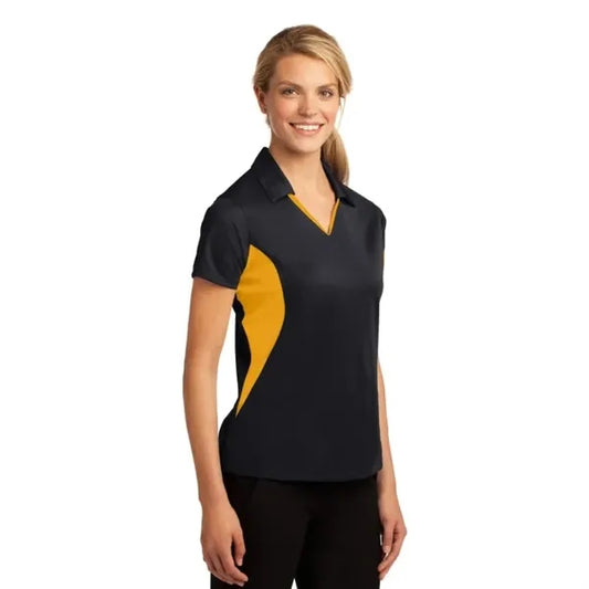 Sport-Tek Women's Side Blocked Micropique Sport-Wick Polo.