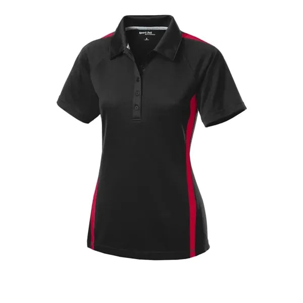 Sport-Tek Women's PosiCharge Micro-Mesh Colorblock Polo.