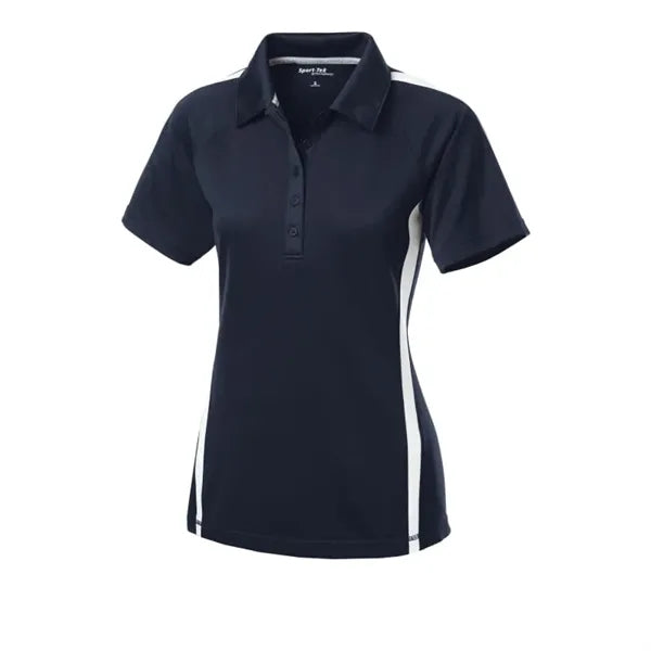 Sport-Tek Women's PosiCharge Micro-Mesh Colorblock Polo.
