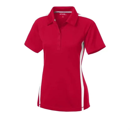 Sport-Tek Women's PosiCharge Micro-Mesh Colorblock Polo.