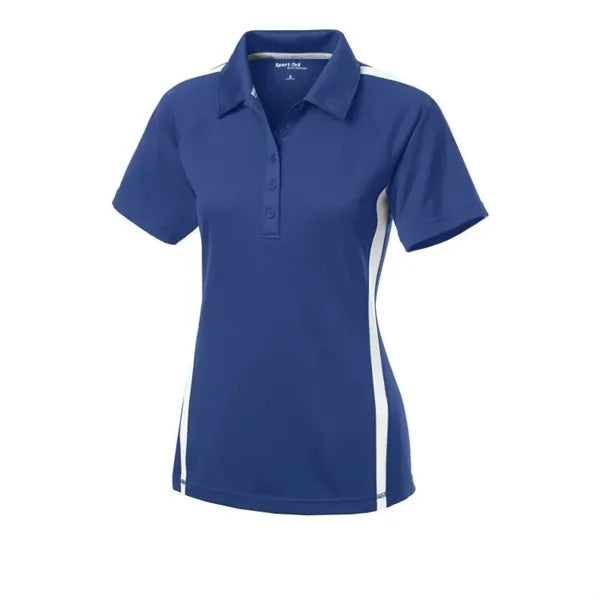 Sport-Tek Women's PosiCharge Micro-Mesh Colorblock Polo.
