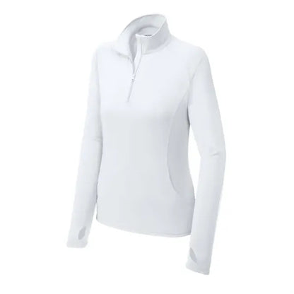 Sport-Tek Women's Sport-Wick Stretch 1/4-Zip Pullover.
