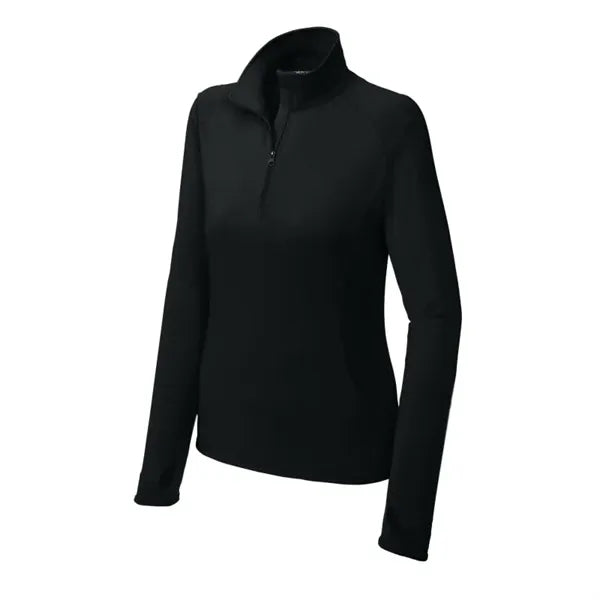 Sport-Tek Women's Sport-Wick Stretch 1/4-Zip Pullover.