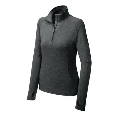Sport-Tek Women's Sport-Wick Stretch 1/4-Zip Pullover.