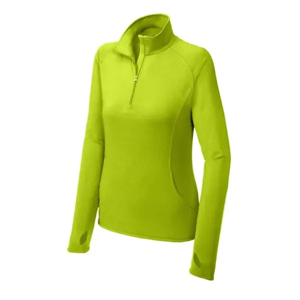 Sport-Tek Women's Sport-Wick Stretch 1/4-Zip Pullover.