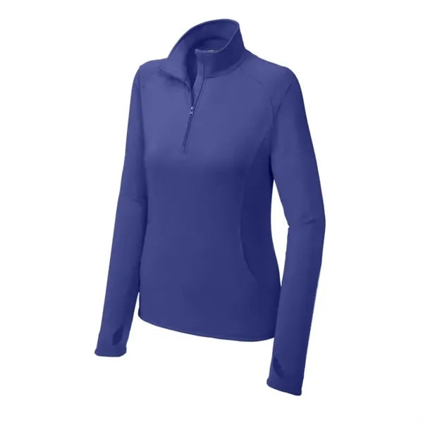 Sport-Tek Women's Sport-Wick Stretch 1/4-Zip Pullover.