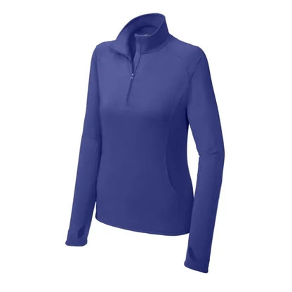 Sport-Tek Women's Sport-Wick Stretch 1/4-Zip Pullover.