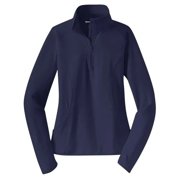 Sport-Tek Women's Sport-Wick Stretch 1/4-Zip Pullover.