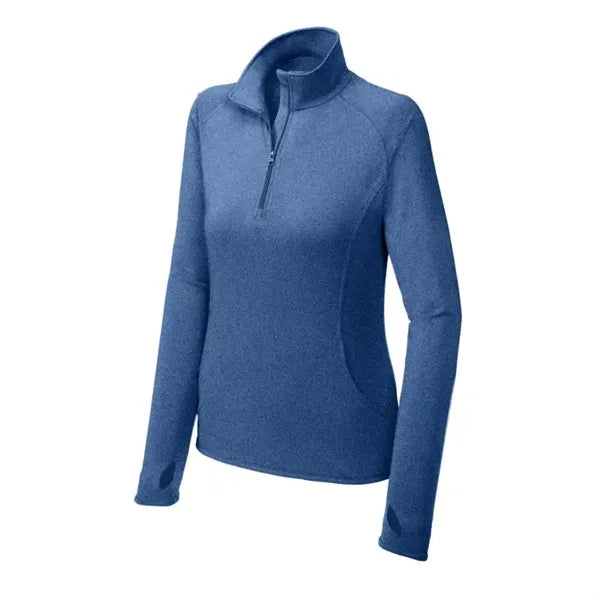 Sport-Tek Women's Sport-Wick Stretch 1/4-Zip Pullover.