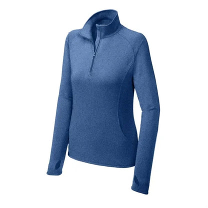 Sport-Tek Women's Sport-Wick Stretch 1/4-Zip Pullover.