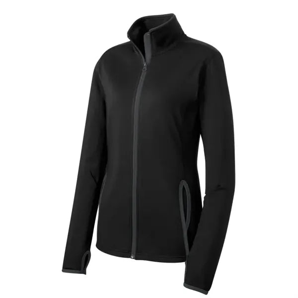 Sport-Tek Women's Sport-Wick Stretch Contrast Full-Zip Ja...
