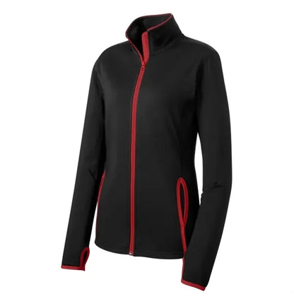 Sport-Tek Women's Sport-Wick Stretch Contrast Full-Zip Ja...