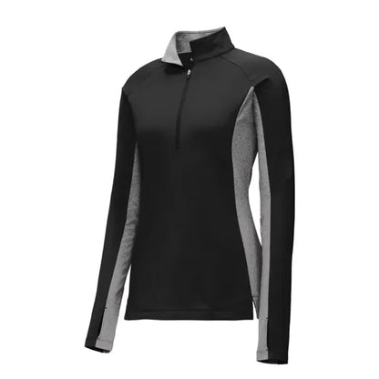 Sport-Tek Women's Sport-Wick Stretch Contrast 1/4-Zip Pul...