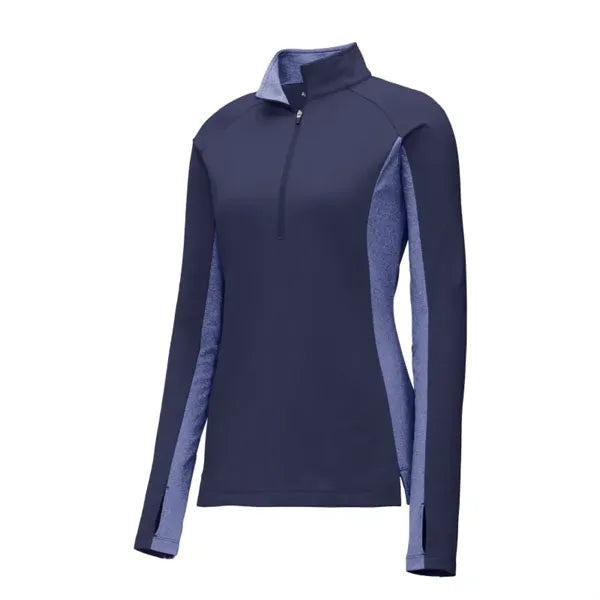 Sport-Tek Women's Sport-Wick Stretch Contrast 1/4-Zip Pul...
