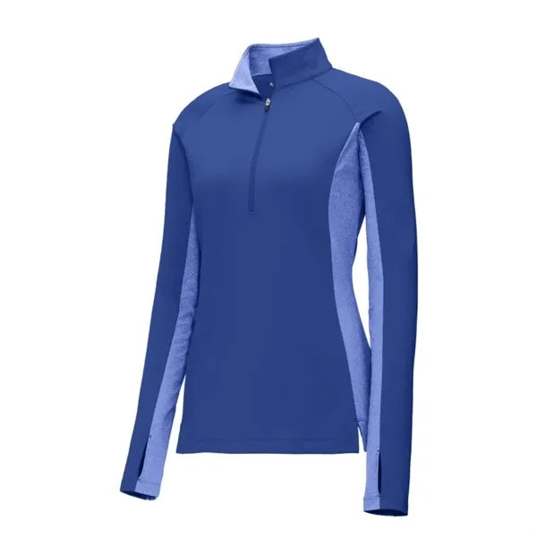 Sport-Tek Women's Sport-Wick Stretch Contrast 1/4-Zip Pul...