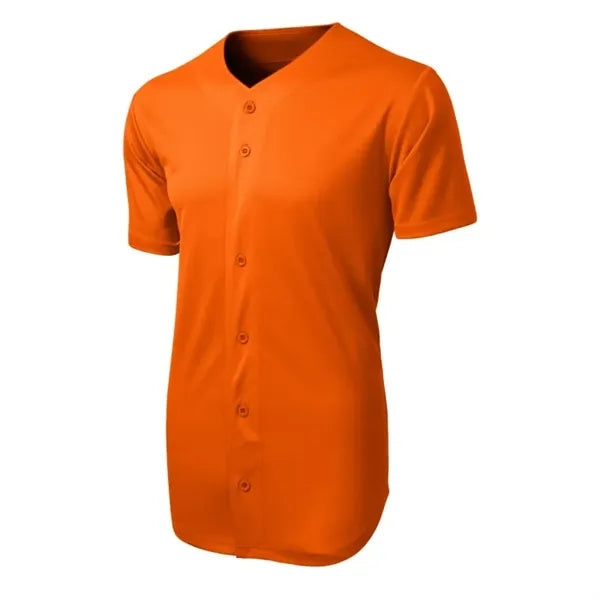 Sport-Tek PosiCharge Tough Mesh Full-Button Jersey.