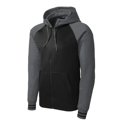 Sport-Tek Sport-Wick Varsity Fleece Full-Zip Hooded Jacket.