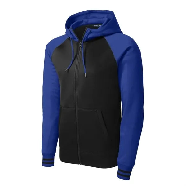 Sport-Tek Sport-Wick Varsity Fleece Full-Zip Hooded Jacket.