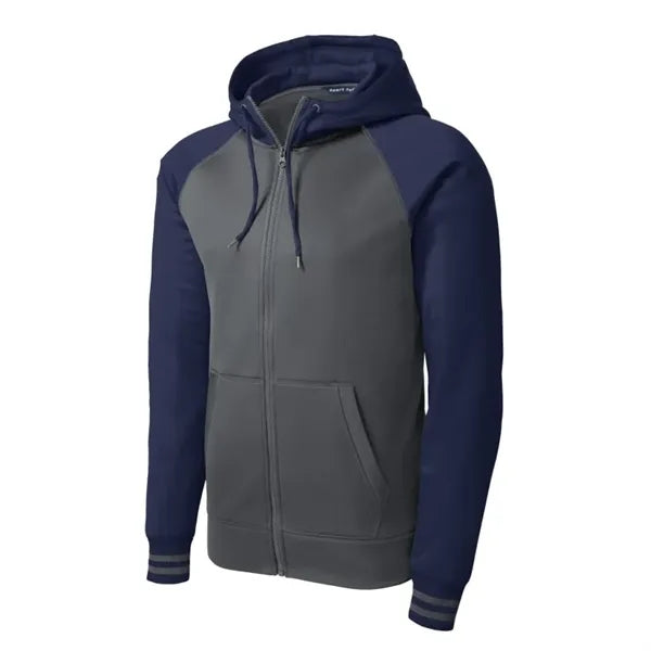 Sport-Tek Sport-Wick Varsity Fleece Full-Zip Hooded Jacket.