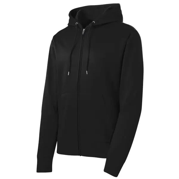 Sport-Tek Sport-Wick Fleece Full-Zip Hooded Jacket.