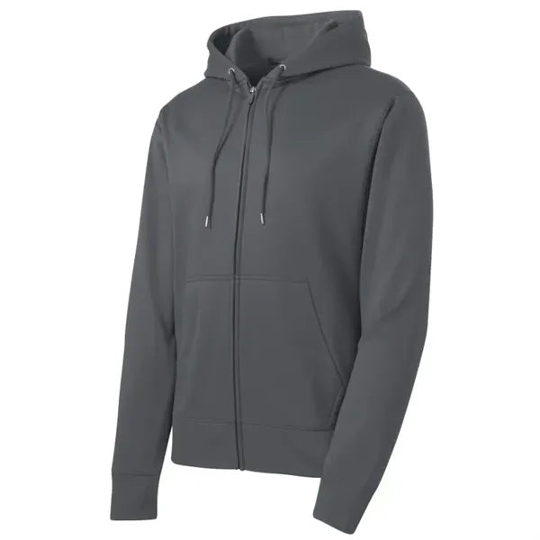 Sport-Tek Sport-Wick Fleece Full-Zip Hooded Jacket.