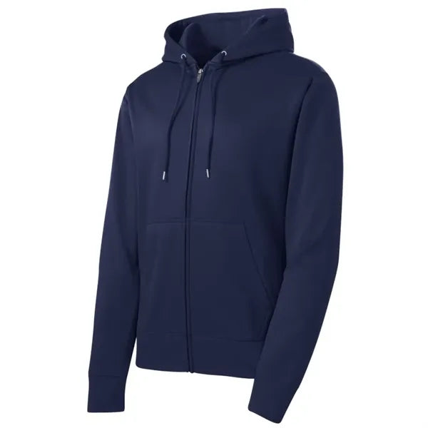 Sport-Tek Sport-Wick Fleece Full-Zip Hooded Jacket.