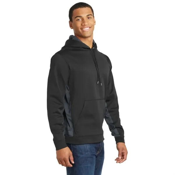 Sport-Tek Sport-Wick CamoHex Fleece Colorblock Hooded Pul...