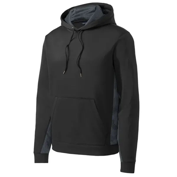 Sport-Tek Sport-Wick CamoHex Fleece Colorblock Hooded Pul...