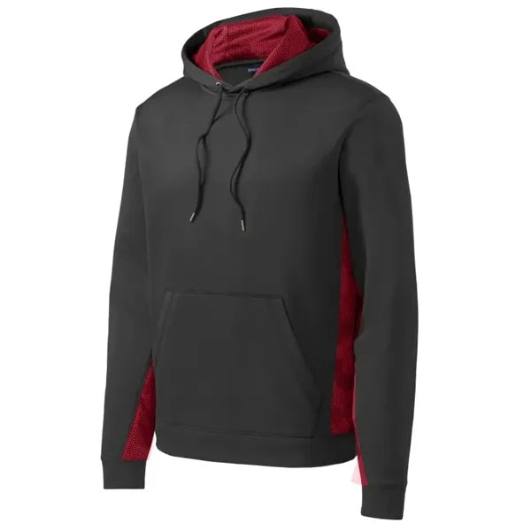 Sport-Tek Sport-Wick CamoHex Fleece Colorblock Hooded Pul...
