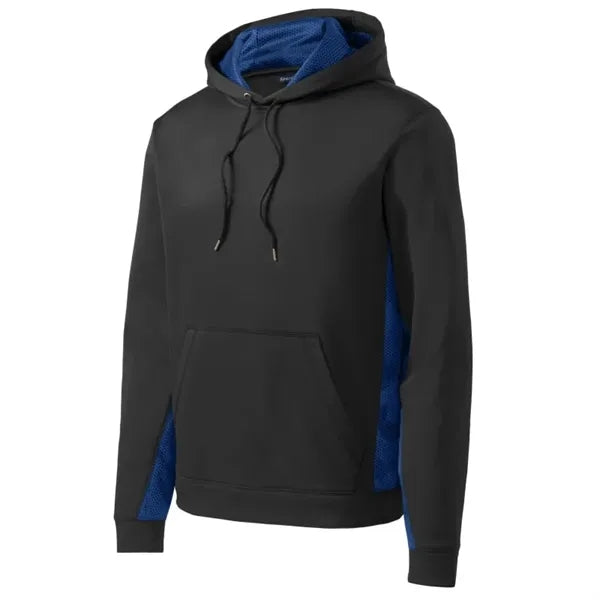 Sport-Tek Sport-Wick CamoHex Fleece Colorblock Hooded Pul...