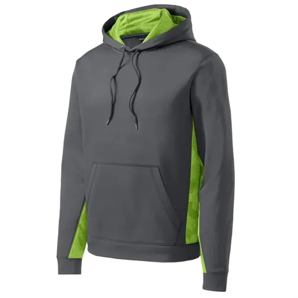 Sport-Tek Sport-Wick CamoHex Fleece Colorblock Hooded Pul...
