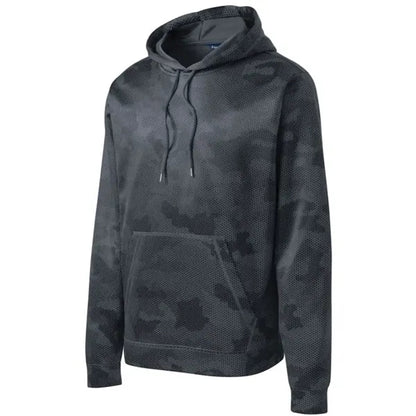 Sport-Tek Sport-Wick CamoHex Fleece Hooded Pullover.