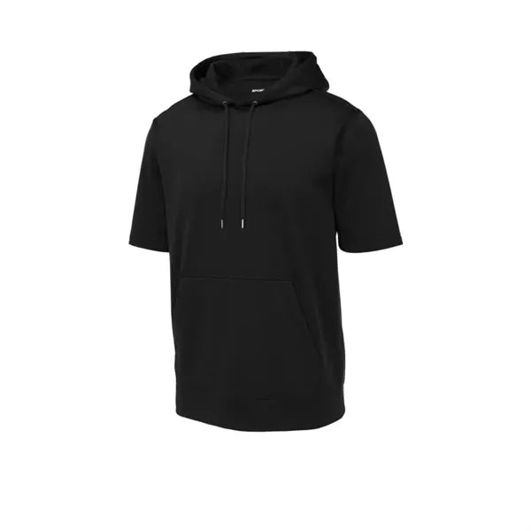 Sport-Tek Sport-Wick Fleece Short Sleeve Hooded Pullover.