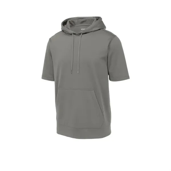 Sport-Tek Sport-Wick Fleece Short Sleeve Hooded Pullover.
