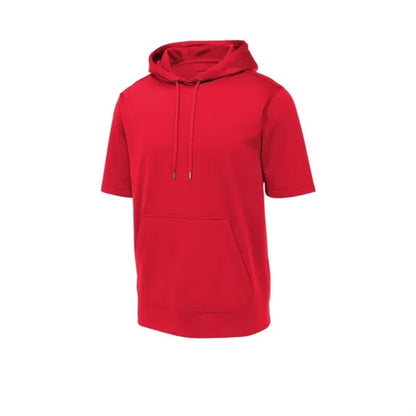 Sport-Tek Sport-Wick Fleece Short Sleeve Hooded Pullover.