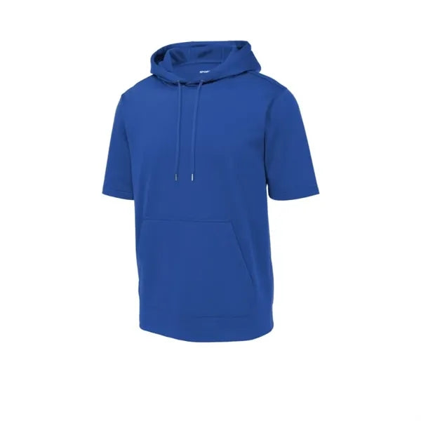 Sport-Tek Sport-Wick Fleece Short Sleeve Hooded Pullover.