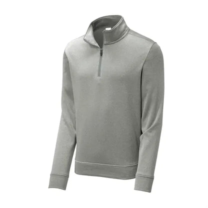 Sport-Tek PosiCharge Sport-Wick Heather Fleece 1/4-Zip Pu...