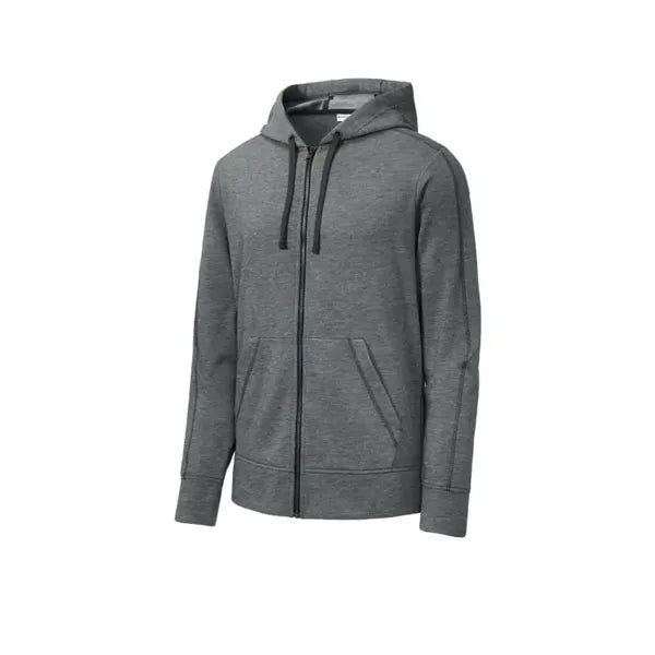 Sport-Tek PosiCharge Tri-Blend Wicking Fleece Full-Zip Ho...