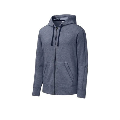 Sport-Tek PosiCharge Tri-Blend Wicking Fleece Full-Zip Ho...