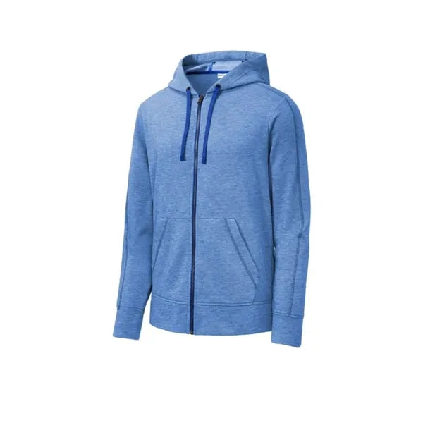 Sport-Tek PosiCharge Tri-Blend Wicking Fleece Full-Zip Ho...