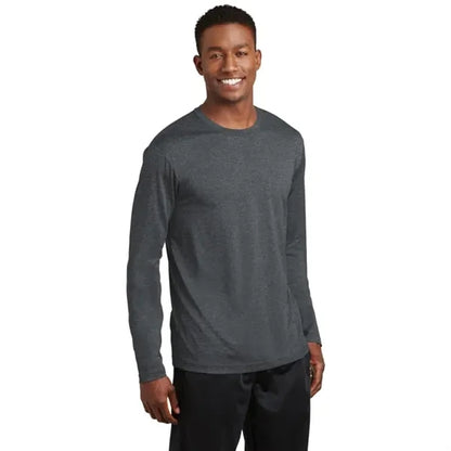 Sport-Tek Long Sleeve Heather Contender Tee.