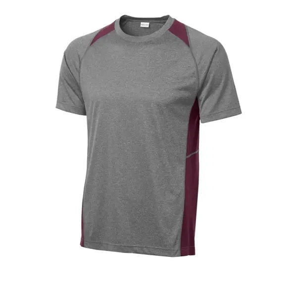 Sport-Tek Heather Colorblock Contender Tee.
